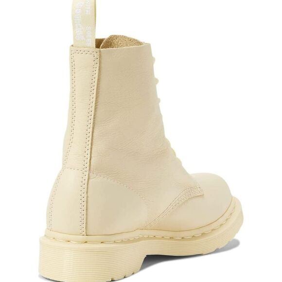 🩵NIB Dr. Martens 1460 Toile Mono Cream Pascal Virginia Leather Boots Size 8 - Picture 15 of 15
